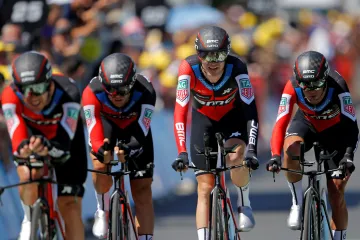 Tým BMC v časovce na Tour de France