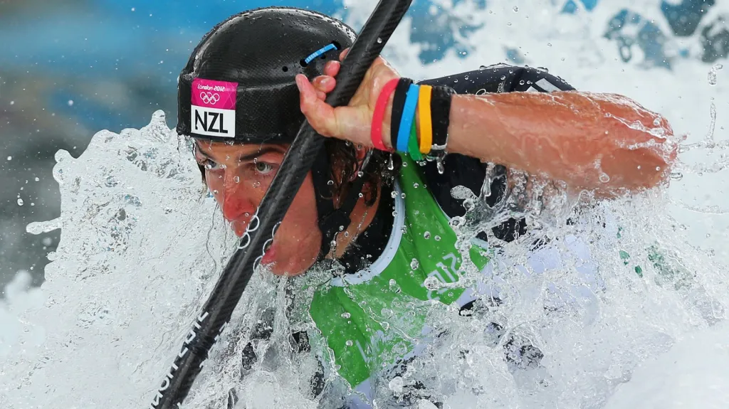 Novozélandský kajakář Mike Dawson