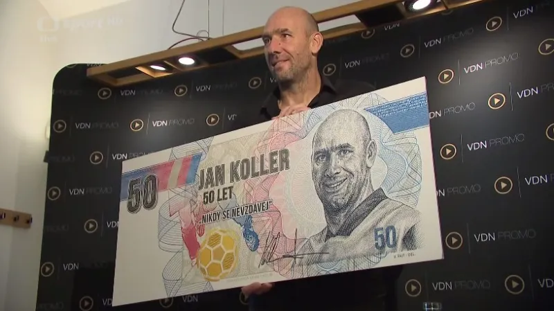 Koller dostal k padesátinám pamětní bankovku