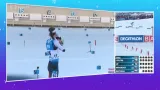 Sestřih stíhacího závodu biatlonistek SP v Annecy