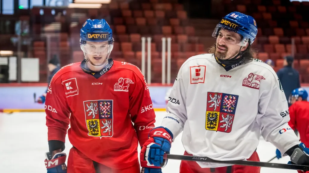 Dominik Kubalík a Daniel Voženílek