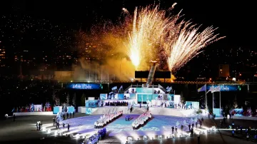 Zahajovací ceremoniál zimního Evropského olympijského festivalu mládeže v Sarajevu