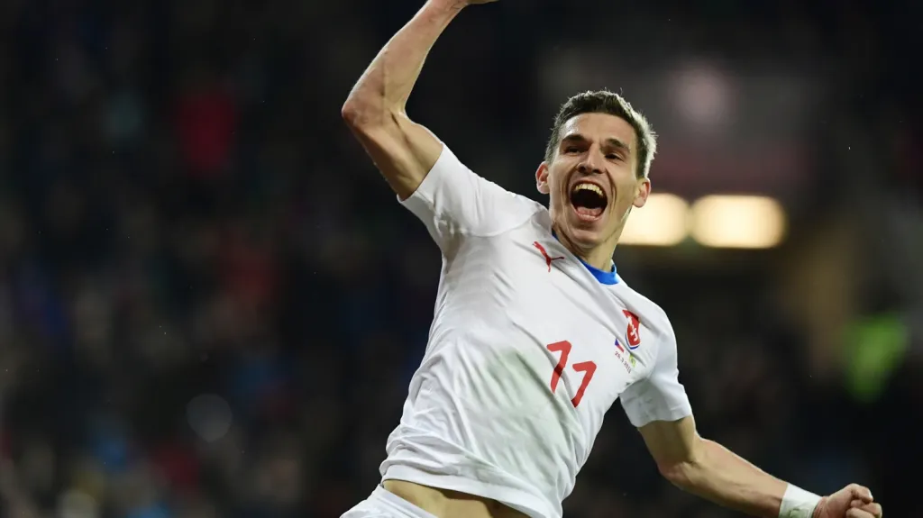 David Pavelka se raduje z branky