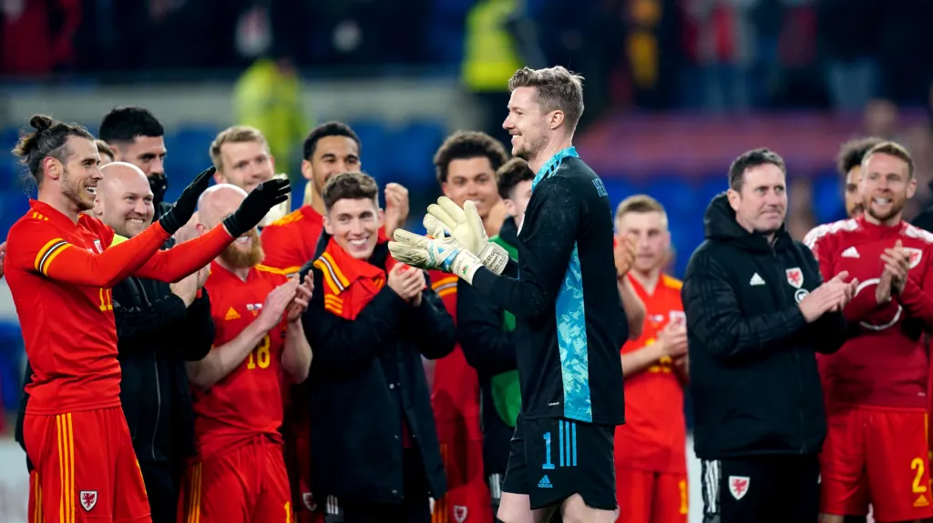 Fotbalisté Walesu v přípravném utkání s Českem