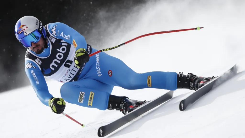 Dominik Paris na trati v Kvitfjellu