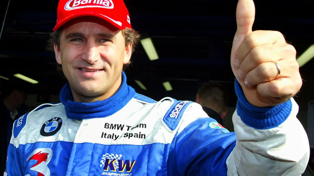 Alex Zanardi v Monze v roce 2003
