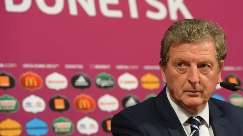 Roy Hodgson na pozápasové tiskové konferenci