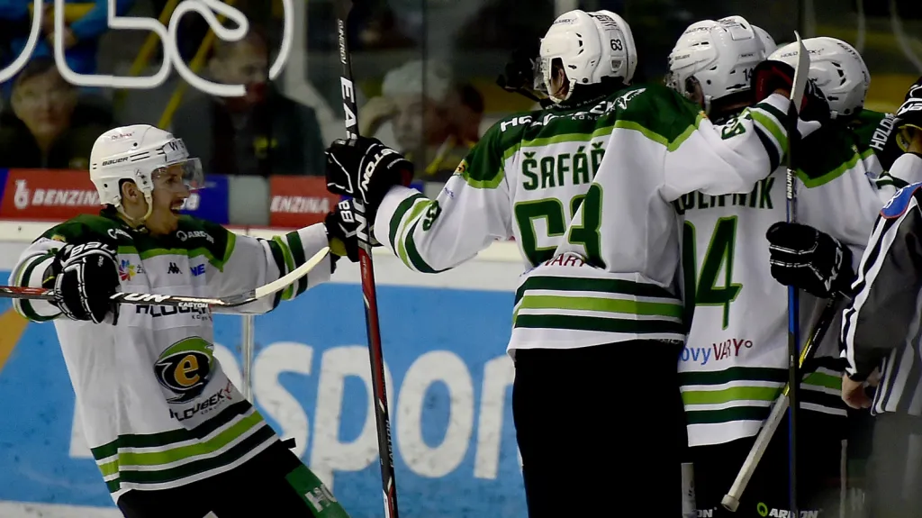 Radost hokejistů Karlových Varů