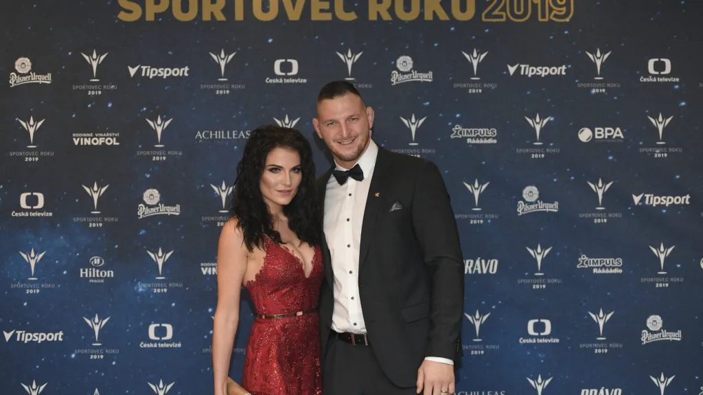 Lukáš Krpálek se ženou