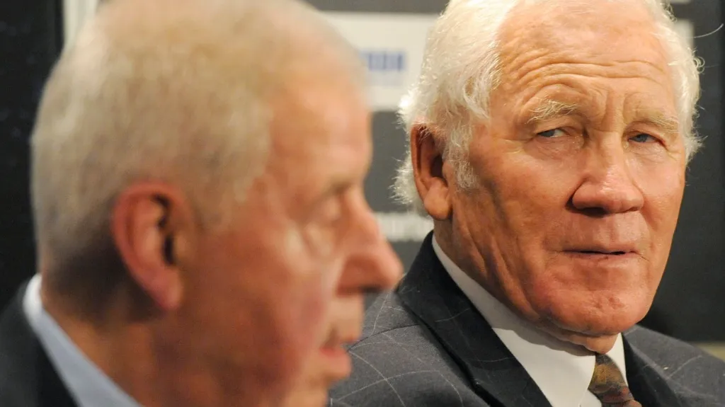 Adolf Scherer (vpravo) a Josef Masopust na archivním snímku