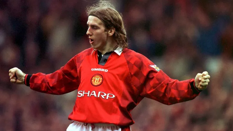 Karel Poborský v dresu Manchesteru United