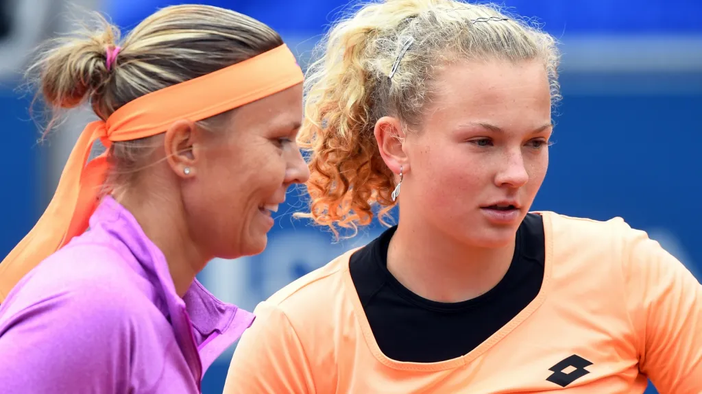 Lucie Hradecká a Kateřina Siniaková
