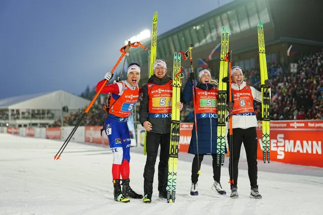 Krčmář vybojoval české štafetě v dramatickém finiši v Novém Městě bronz