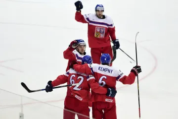 Radost českých hokejistů