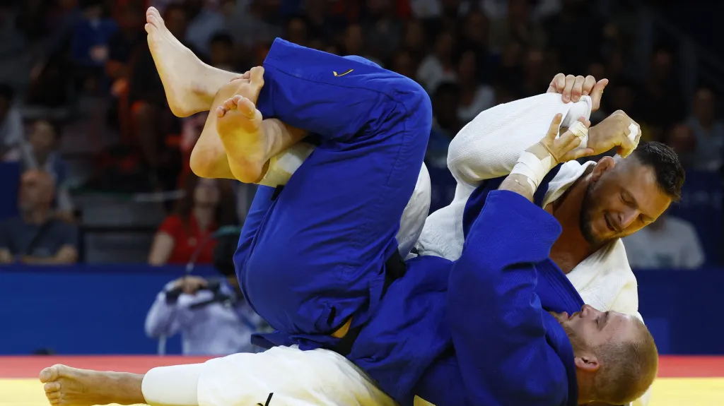 Lukáš Krpálek (v bílém kimonu)