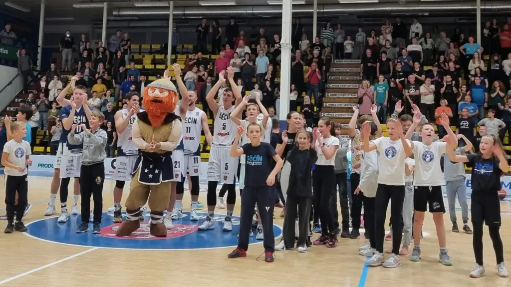 Radost basketbalistů Děčína