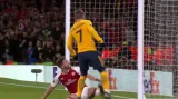 Gól v utkání Arsenal - Atlético: Griezmann – 1:1 (82. min.)