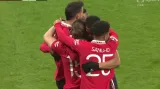 Gól v utkání Manchester United – Sevilla: Sabitzer – 1:0 (15. min.)