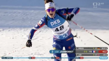 Těsný dojezd Jeanmonnotové za Preussovou