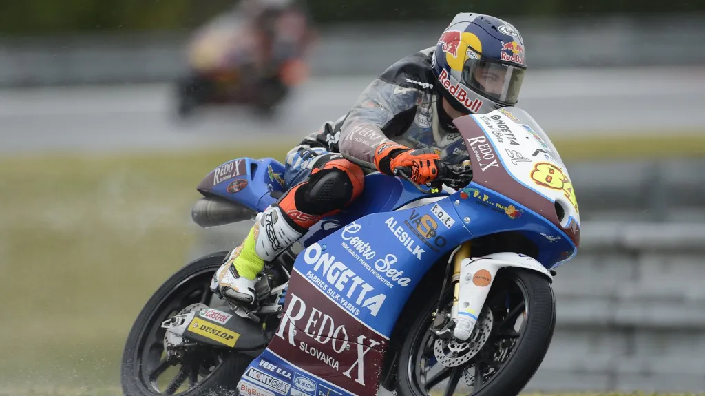 Jakub Kornfeil během závodu v Brně