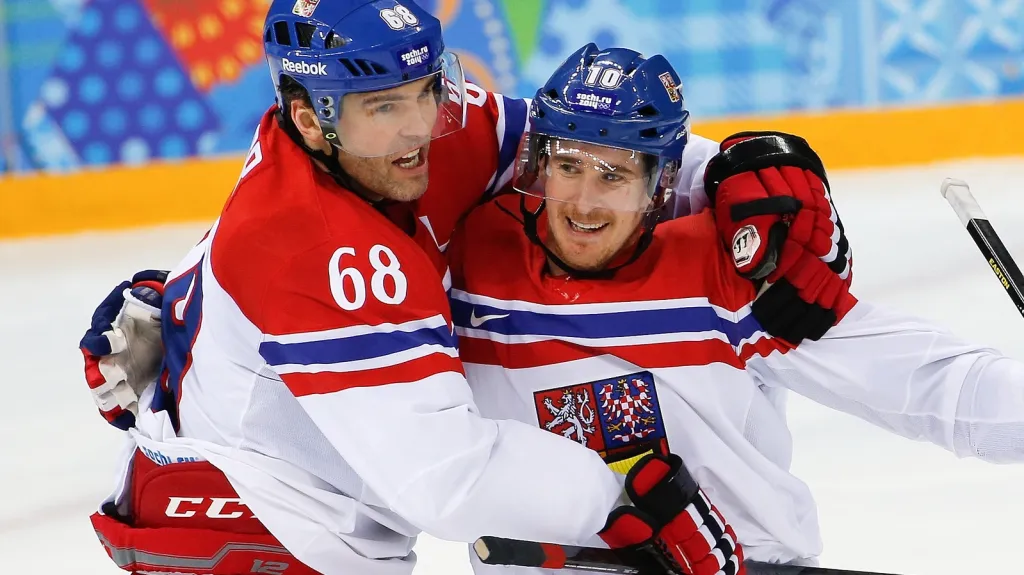 Roman Červenka a Jaromír Jágr