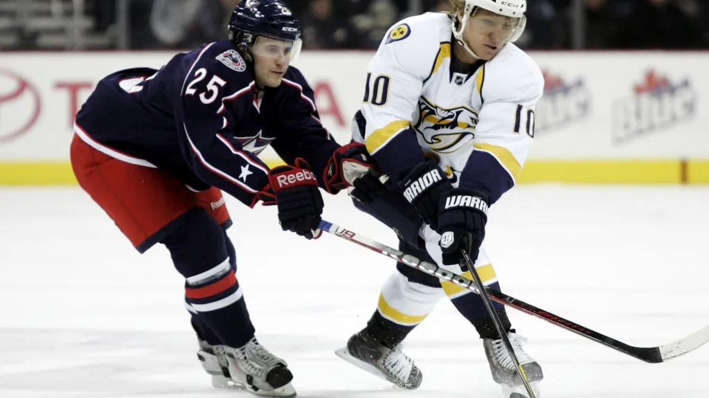 Martin Erat v utkání s Columbusem