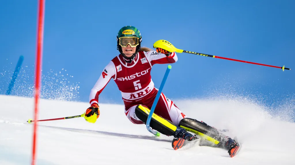 Rakouská slalomářka Katharina Liensbergerová