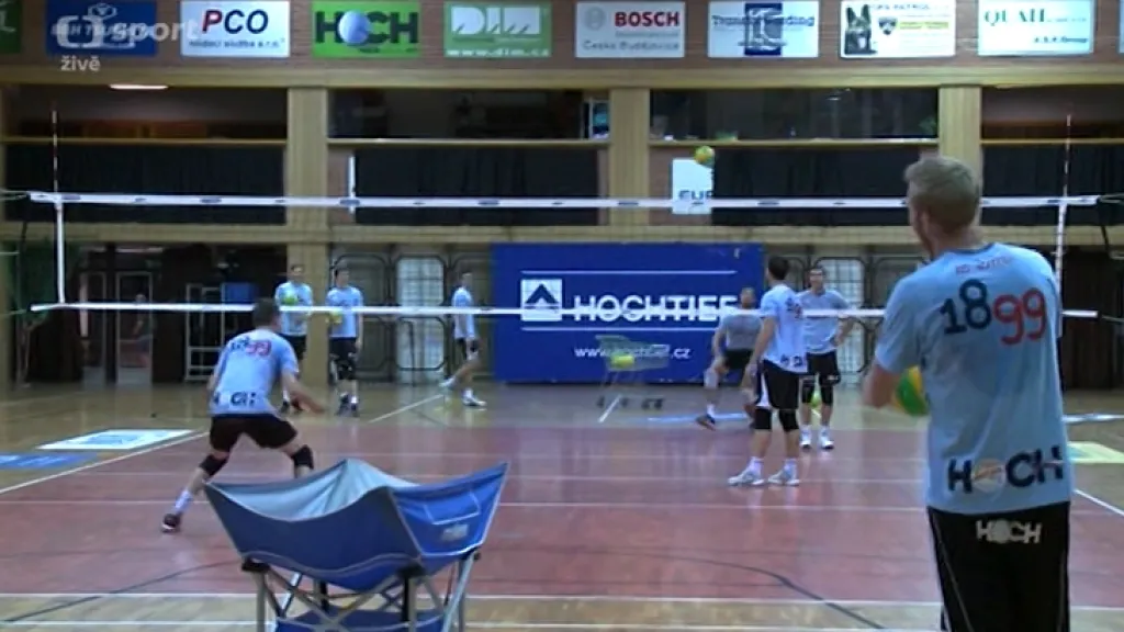Českobudějovičtí volejbalisté se chystají na Belchatow