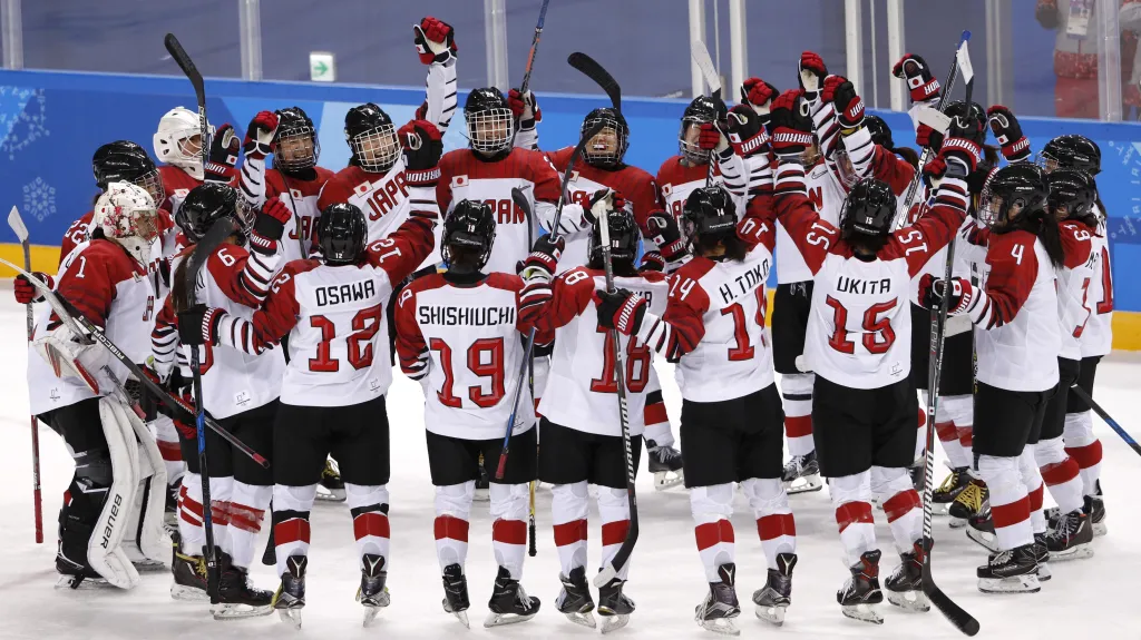 Radost japonských hokejistek