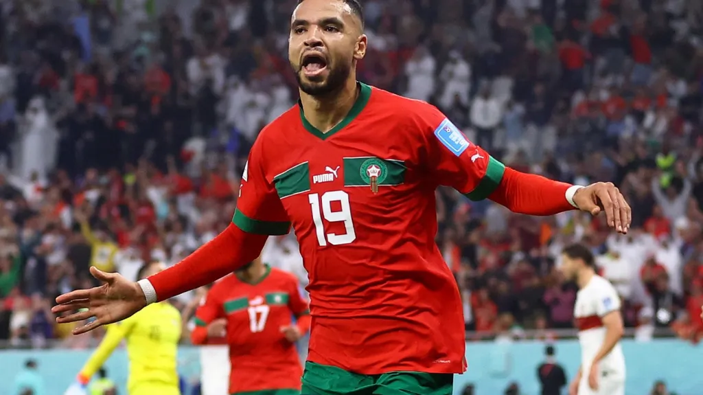 Júsuf En-Nesyri se raduje z branky