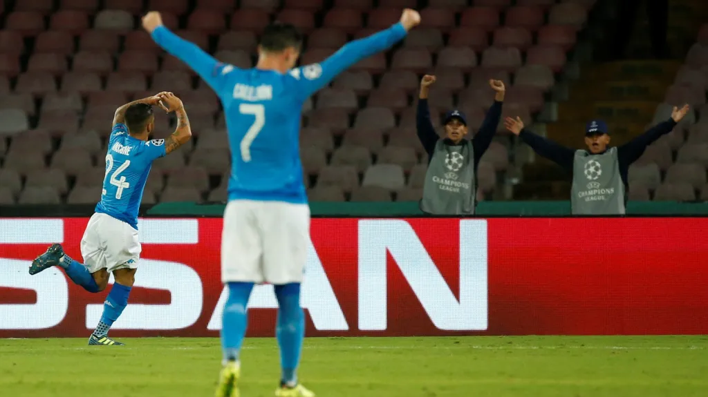 Radost hráčů Neapole