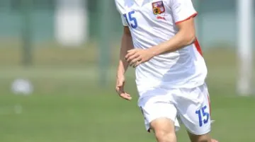 Milan Černý v dresu fotbalové jednadvacítky
