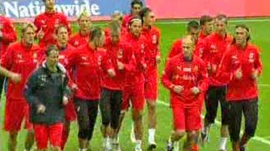 Trénink české fotbalové reprezentace