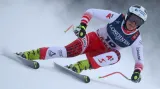 Jízda vítězky kombinačního sjezdu Ramony Siebenhoferové