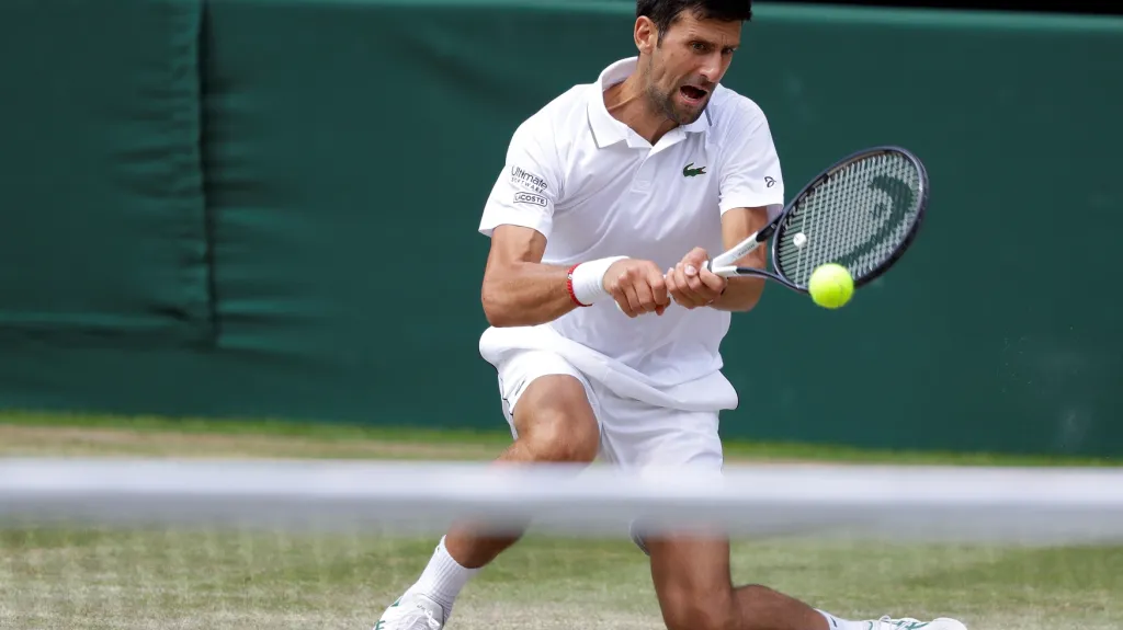 Novak Djokovič v semifinále Wimbledonu