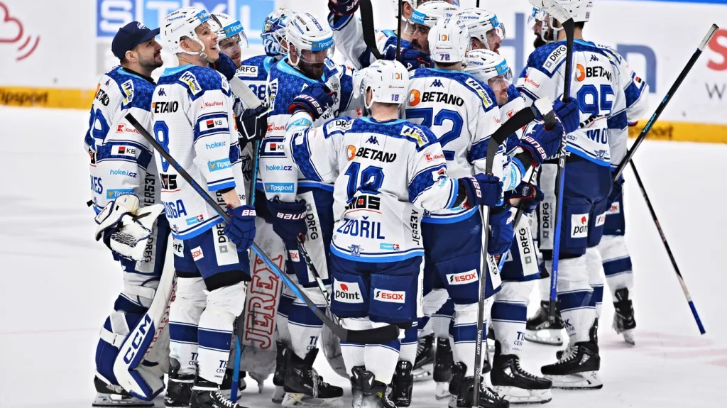 Radost hokejistů Komety