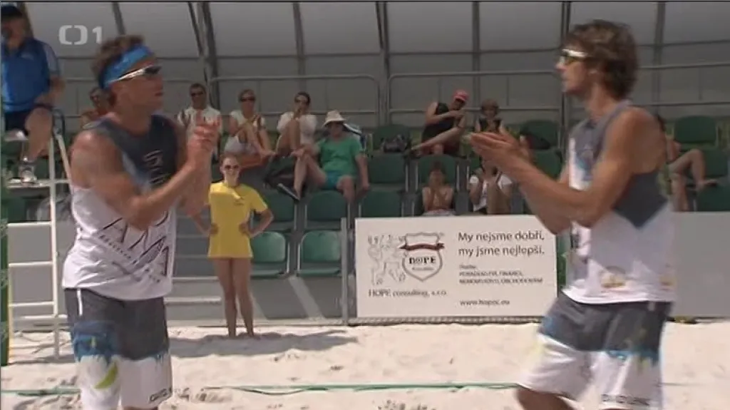 Sestřih z turnaje ČP v plážovém volejbalu v Koryčanech