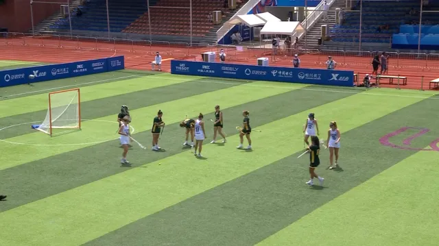 Závěr utkání lakrosařek Česko – Austrálie