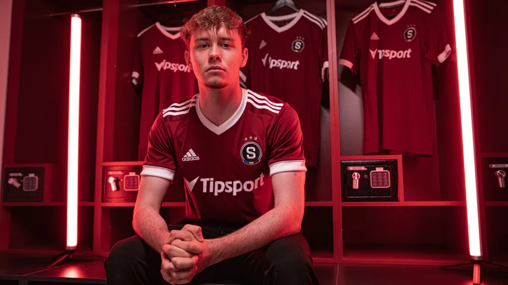 Ondřej Kukučka v dresu Sparty Praha