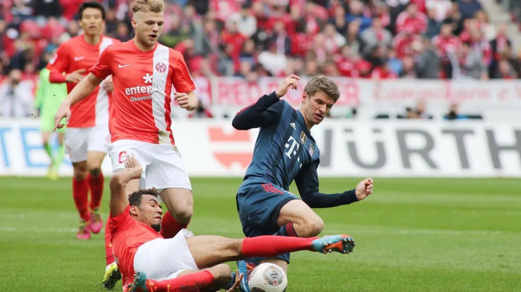 Hráči Bayernu hráli s Mohučí