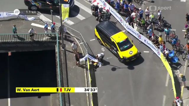 Pád Wouta van Aerta v 13. etapě