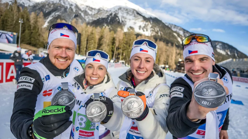 Česká stříbrná mix štafeta