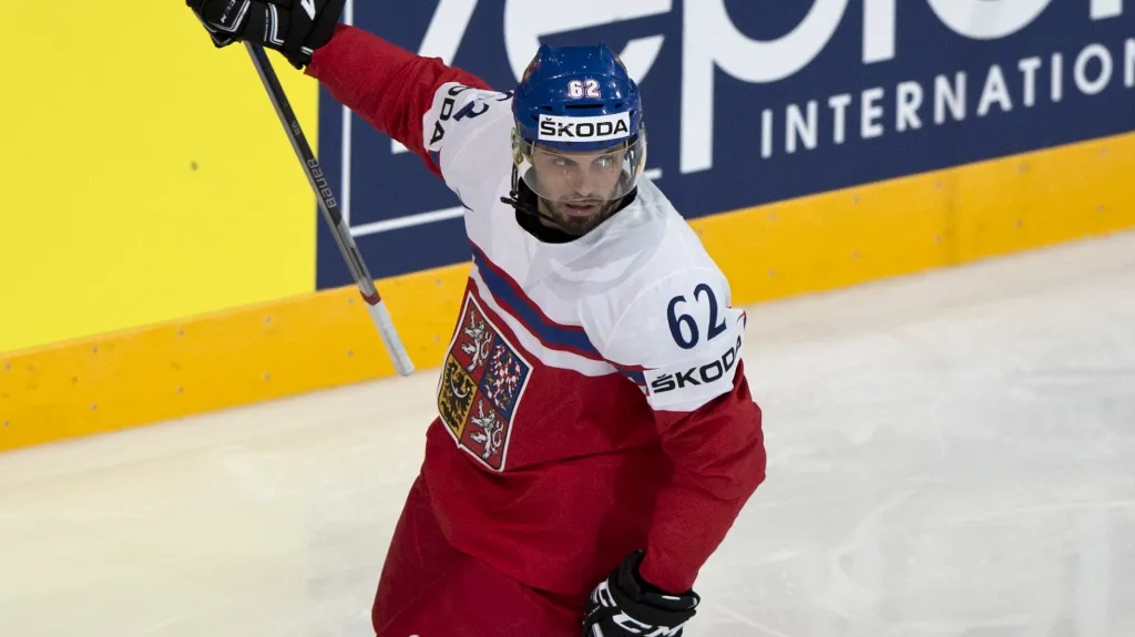 Michal Řepík se raduje ze vstřelené branky