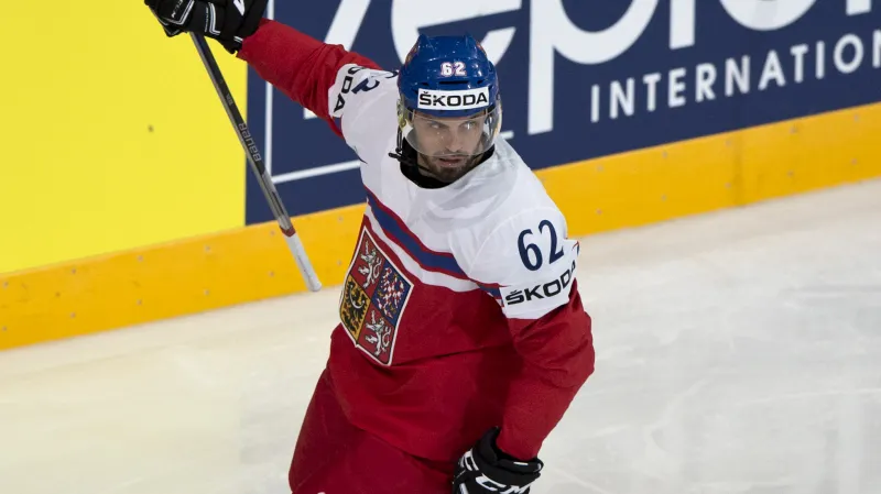 Michal Řepík se raduje ze vstřelené branky