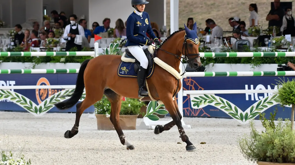 Anna Kellnerová na mítinku Global Champions League