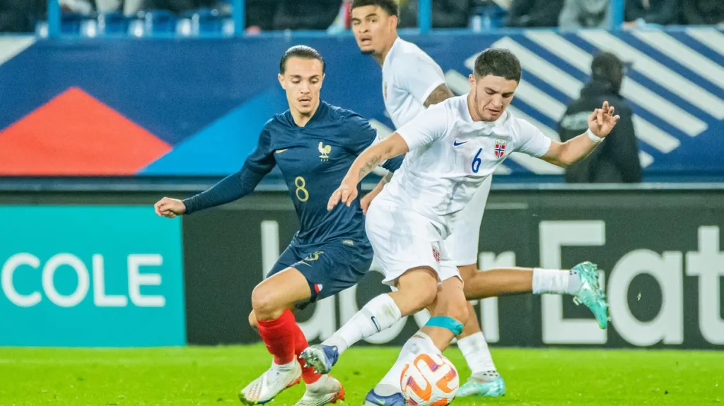 Christos Zafeiris v dresu norské reprezentace do 21 let