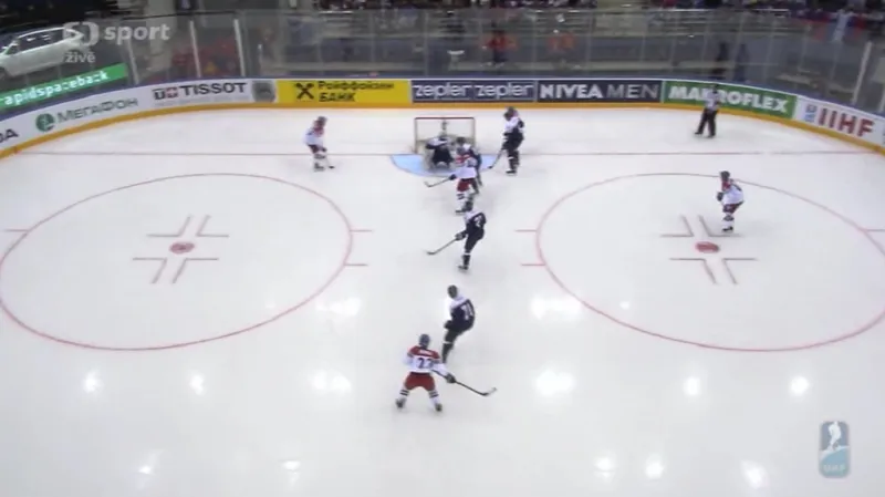 Gól v utkání Česko - Slovensko: Němec - 1:0 (7. min.)