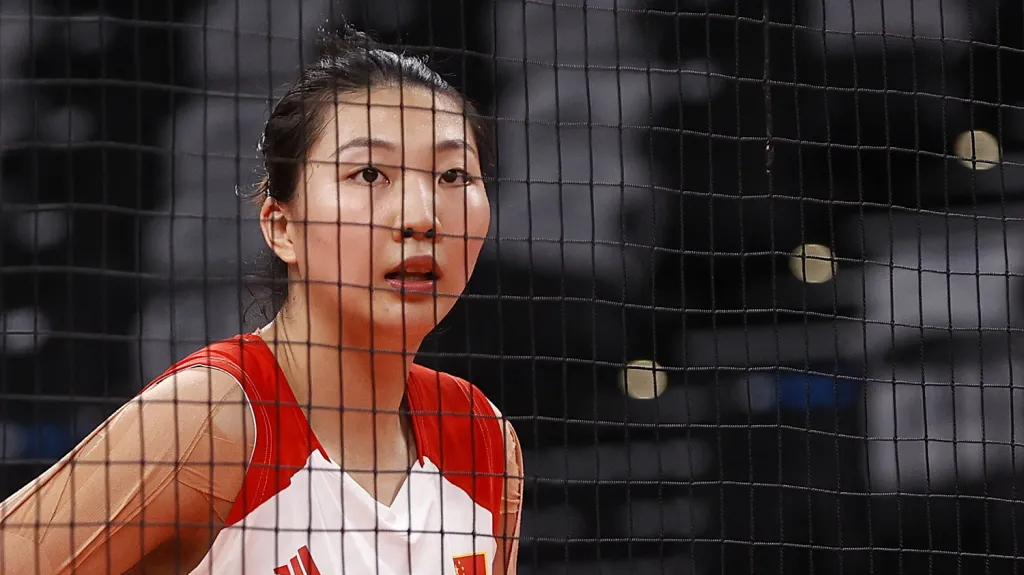 Zklamaná čínská volejbalistka Jüan Sin-jüe