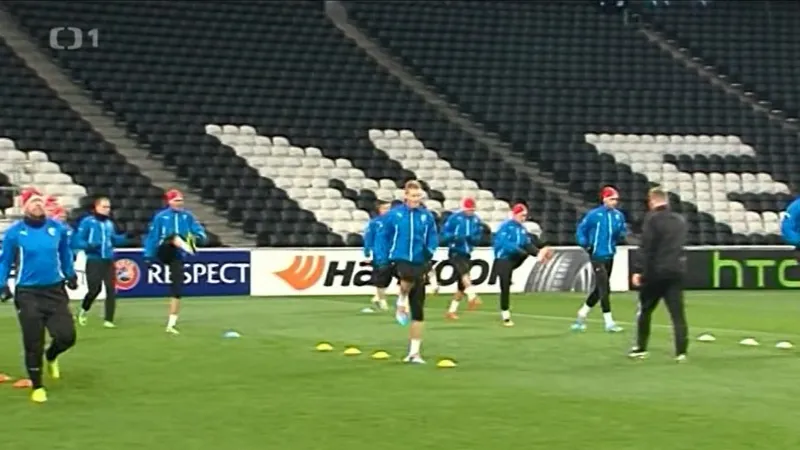 Plzeňští fotbalisté už potrénovali v Doněcku