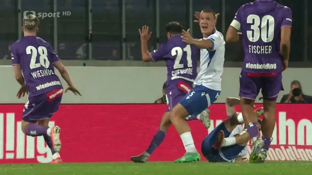 Gól v utkání Austria Vídeň – Baník Ostrava: Prekop z pen. – 0:1 (45.+1 min.)